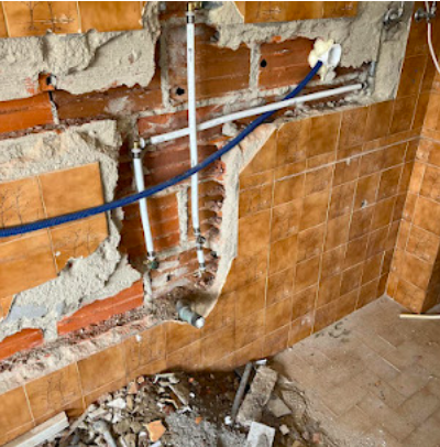 Instalação de tubagens